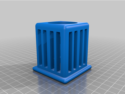 square net pots rockwool cubes jeenyuspete 3d print model - Mito3D
