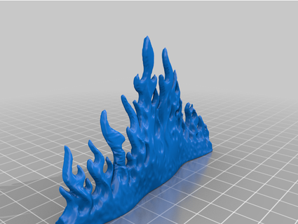 wall fire smoothed 28mm lordthrash 3d print model - Mito3D