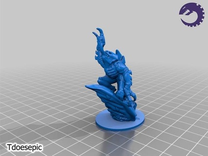 15mm rescale broodlord tdoesepic - pre supported 15mm warhammer  3d print model - Mito3D