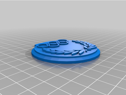 olympisch Medaille leer Ruffknight 3d print model - Mito3D