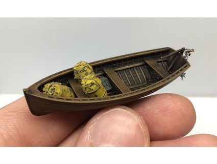 wooden clinker boat - 1 87 scale cpomeroy 3d print model - Mito3D