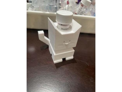 goulet ink sample holder - calibration cat shutchinson 3d print model - Mito3D