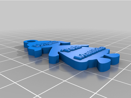 keyring paulospc 3d print model - Mito3D