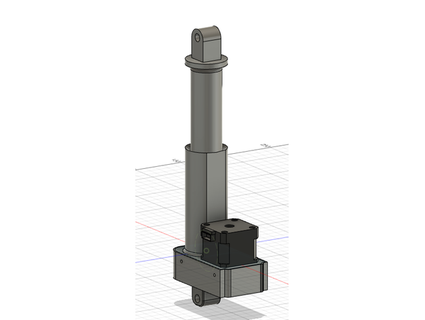 linearantrieb linear Aktuator nema17 m8 Diskus Tempel 3d print model - Mito3D