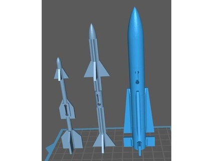 gi Joe 1983 skystriker xp 14f missili completare impostato pistole criogeniche 3d print model - Mito3D