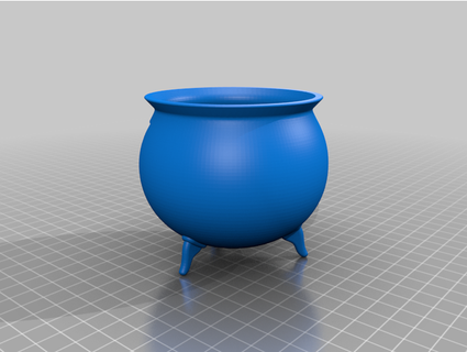 cauldron triquetra symbol n30g30 3d print model - Mito3D
