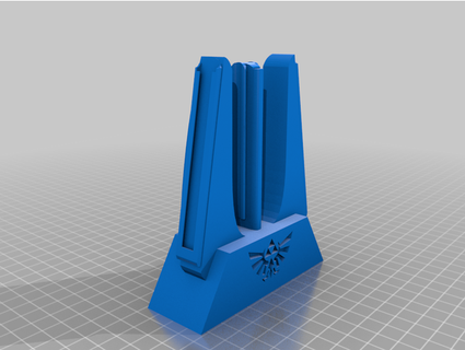 zelda skyward sword joycon holder stand pablopirata 3d print model - Mito3D