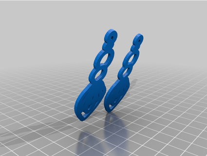 chain earrings thejewelleryjoint 3d print model - Mito3D