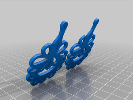 bumble swirl earrings thejewelleryjoint 3d print model - Mito3D