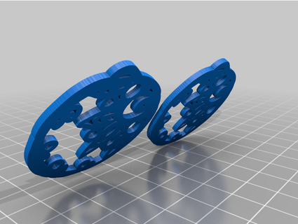 funky aro brincos joalheria 3d print model - Mito3D