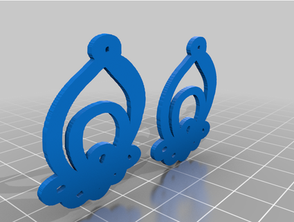 teardrop chandelier link earring thejewelleryjoint 3d print model - Mito3D