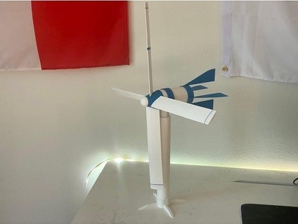 wind turbine spacenrobots 3d print model - Mito3D