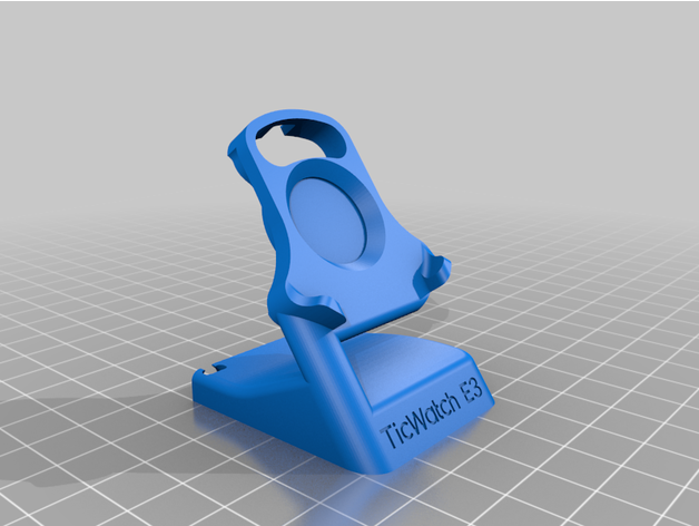 ticwatch e3 charging cradle devnul73 3D print model - Mito3D