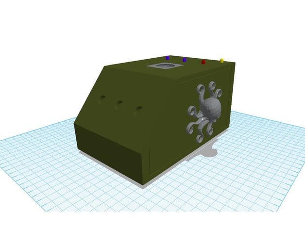 lazer Küçük kule masaüstü Kutu Beauchamp 3D print model - Mito3D