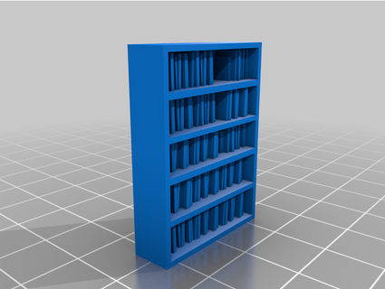 étagère livres dnd cerf orienté 3d print model - Mito3D