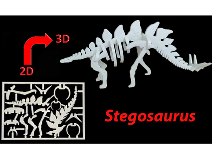 estegosaurio equipo tarjeta mmel 3d print model - Mito3D