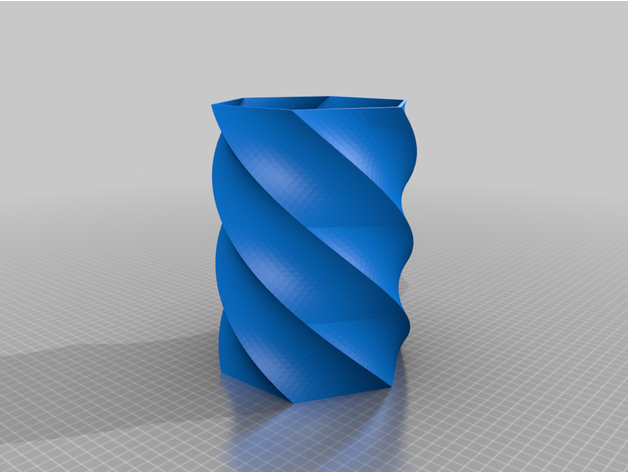 spiral hexagon trash 5000 skizzaz 3D print model - Mito3D
