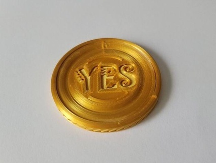yes coin noha111 3d print model - Mito3D