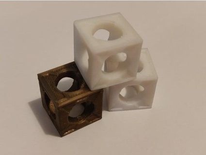 prueba calibración cubo carrete pandilla 3d print model - Mito3D