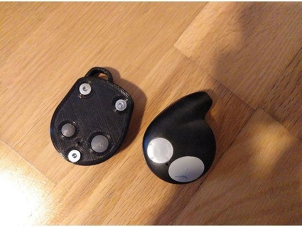 cobra alarm remote key fob case shell shadow 964 3d print model - Mito3D