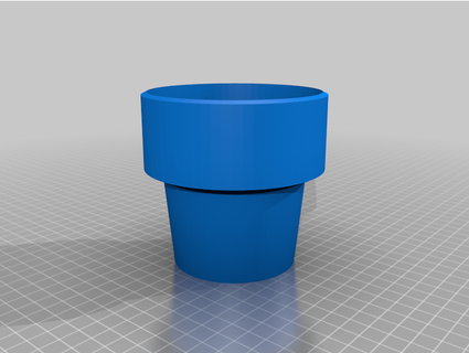 water bottle cupholder adapter stevebus 3d print model - Mito3D