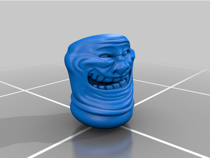 space solider troll face trockomonster 3d print model - Mito3D
