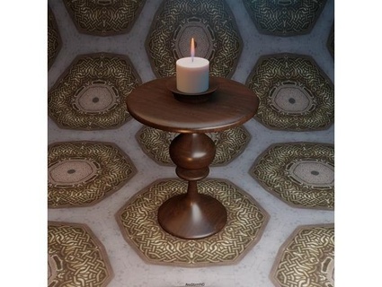candlestick table candle alexstormnd 3d print model - Mito3D