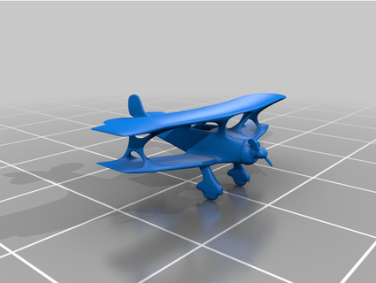 biplane donw999 3d print model - Mito3D