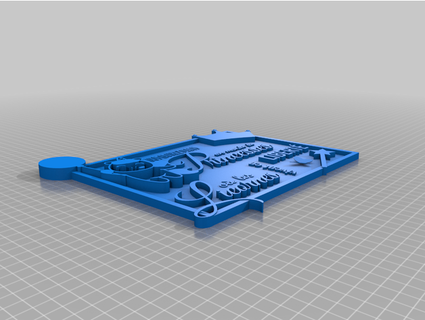 placa porte enfant licorne lemeepleprinter 3d print model - Mito3D