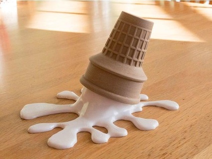 ice cream cone splat hanger duaneindeed 3d print model - Mito3D