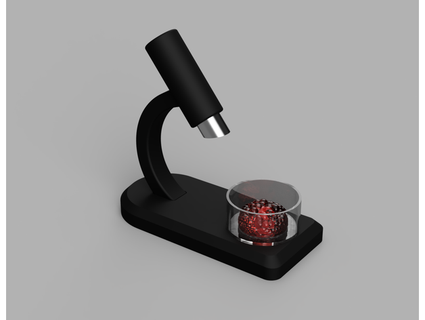 decorative fluorescence microscope toy phd hat ttreis 3d print model - Mito3D