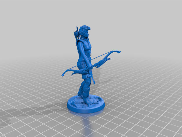 moitié bois elfe archer wallen999 3D print model - Mito3D