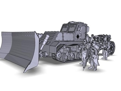 esercito trattore landcrauler karskin 3d print model - Mito3D