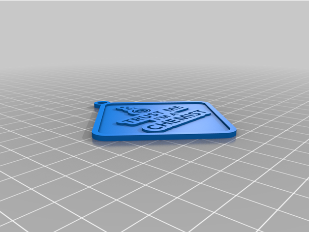 colgante llavero Vertrauen Chemiker Schlüsselbund fjamuedo 3D print model - Mito3D