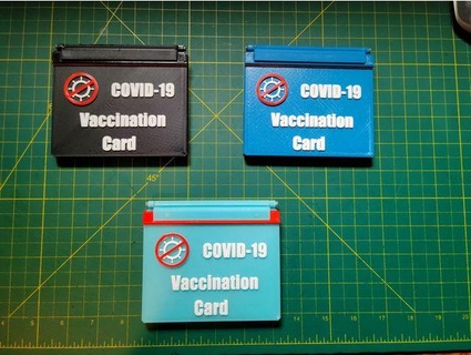 covid 19 vacunación tarjeta soporte mario 3d print model - Mito3D
