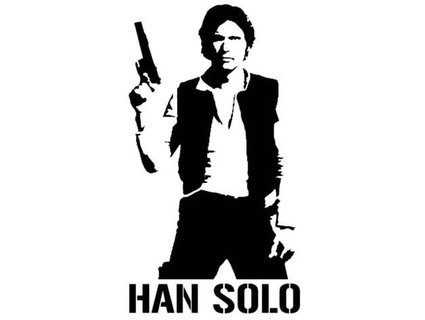 Han Solo Schablone 2 langquan 3d print model - Mito3D
