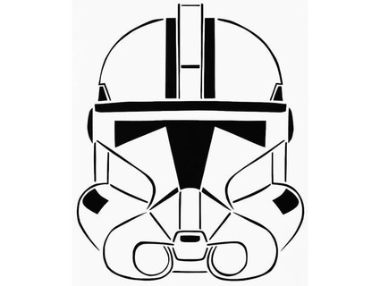 clone trooper helmet stencil longquang 3d print model - Mito3D