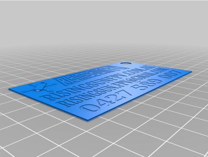 business card zakariahmt 3d print model - Mito3D