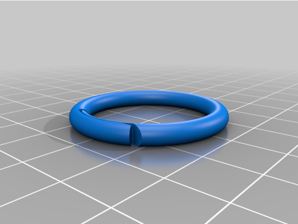 simple key ring kokokukarekovich 3d print model - Mito3D