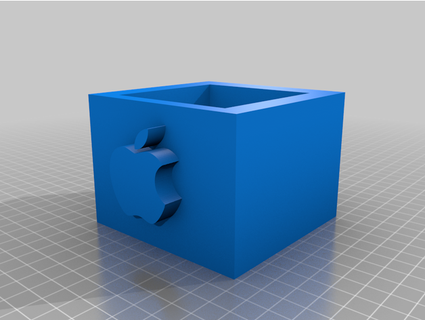 Pomme boîte 3d print model - Mito3D