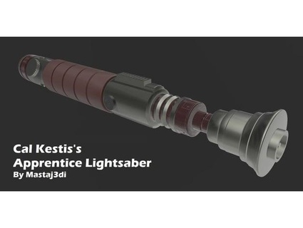 cal kestis apprentice lightsaber mastaj3di 3d print model - Mito3D