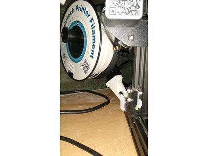 ender 3 spool 45 deg bracket locator jestingangler 3d print model - Mito3D
