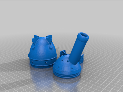 nuke borbulhador ganseau 3d print model - Mito3D