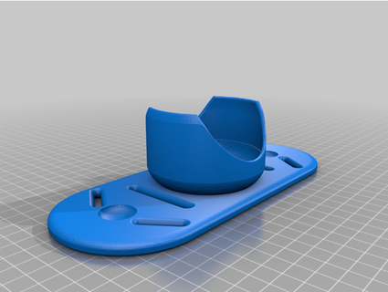 handy belt vesa mount cup revised still testing abdulis 3d print model - Mito3D