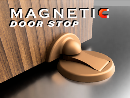 magnetic door stop mishkin2 3d print model - Mito3D