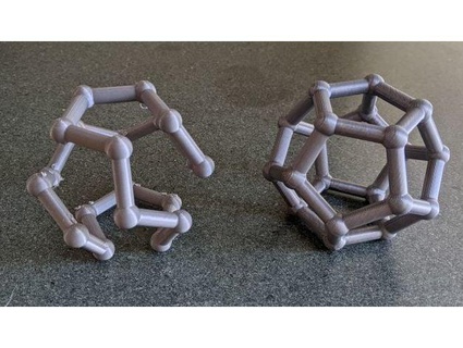 dodecahedron - complete hamiltonian path mckoss 3d print model - Mito3D