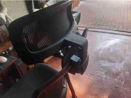 mesh back chair headrest rogerhippo 3d print model - Mito3D