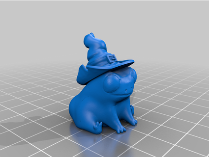 fred frog butt thicc wizard mrvicko 3d print model - Mito3D