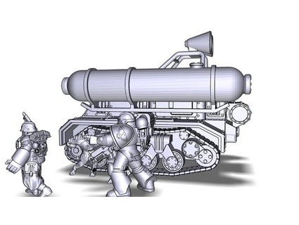 gas tractor Landcrauler ii Karkin 3d print model - Mito3D