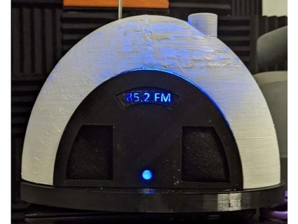 852 fm radio insérer apprenant chauffé 3d print model - Mito3D